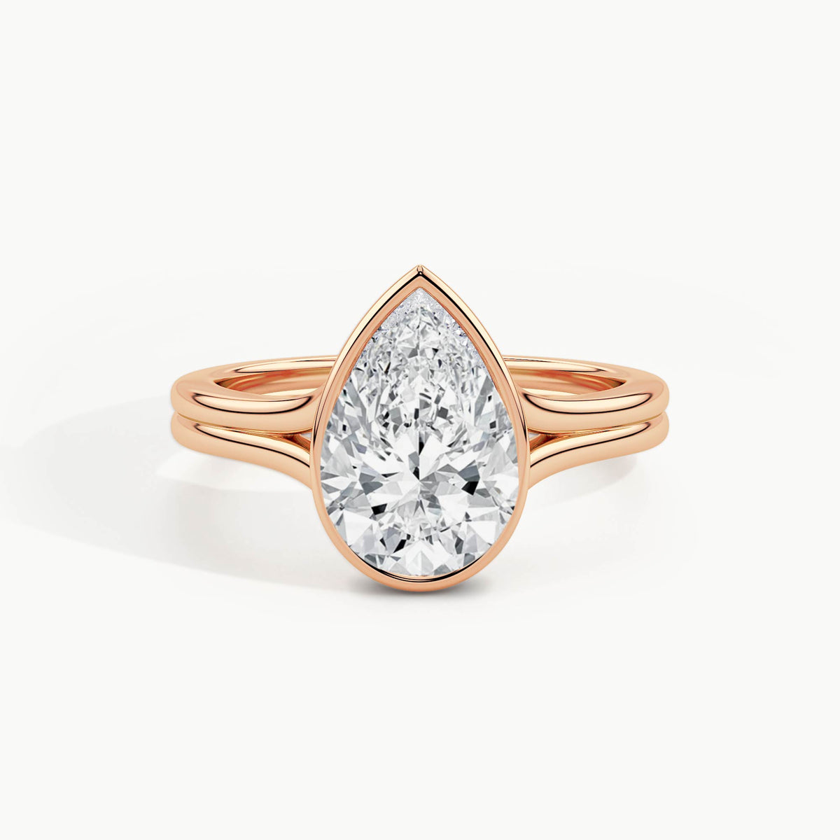 Rose Gold, Pear, down view