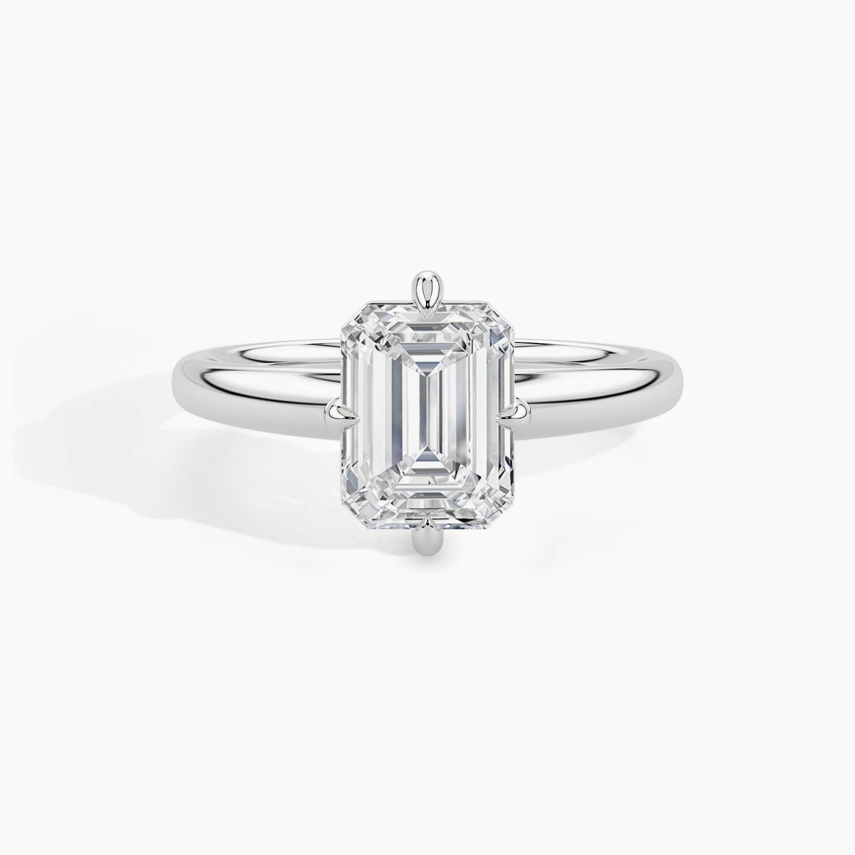 950 Platinum, Emerald, down view