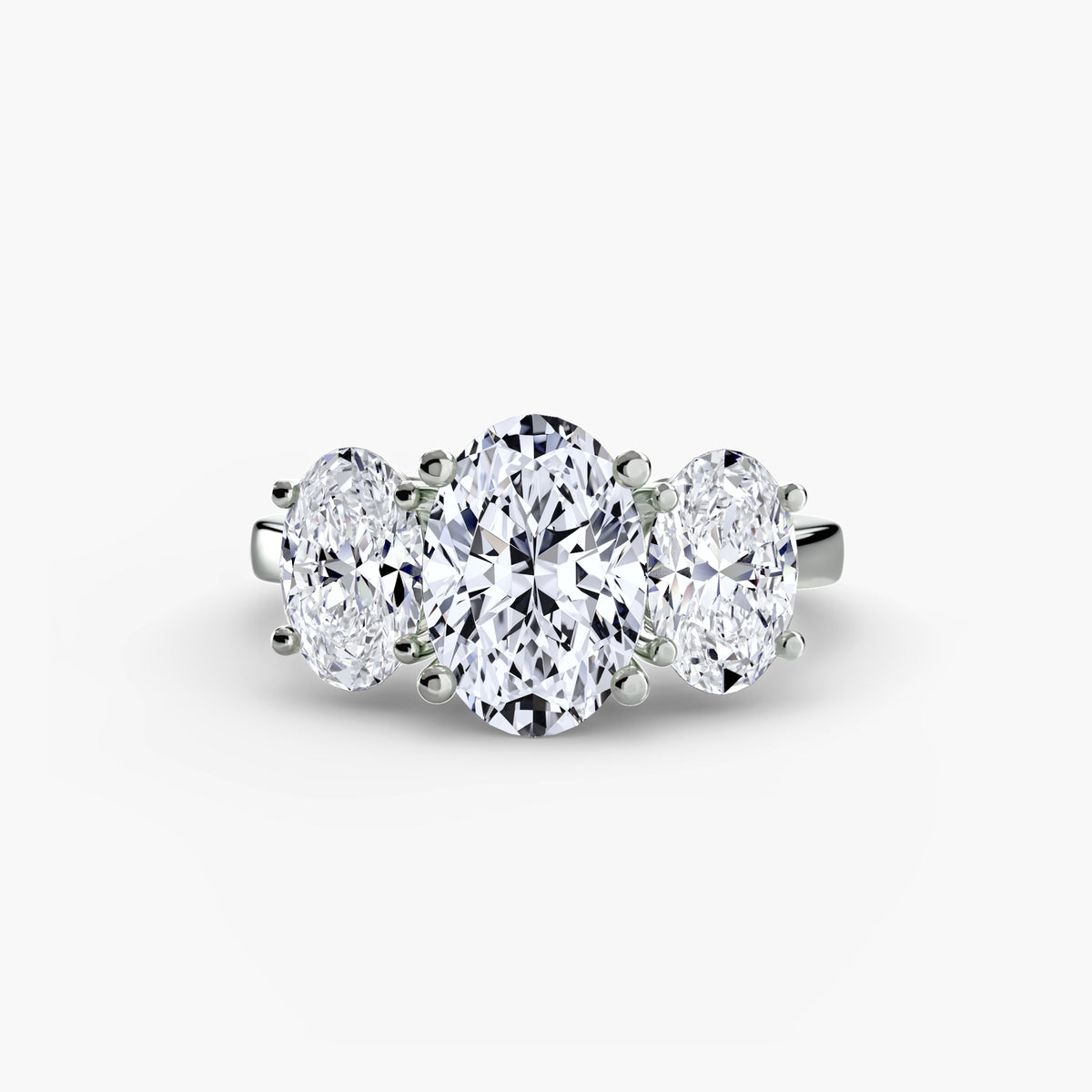 White Gold, Oval, down view