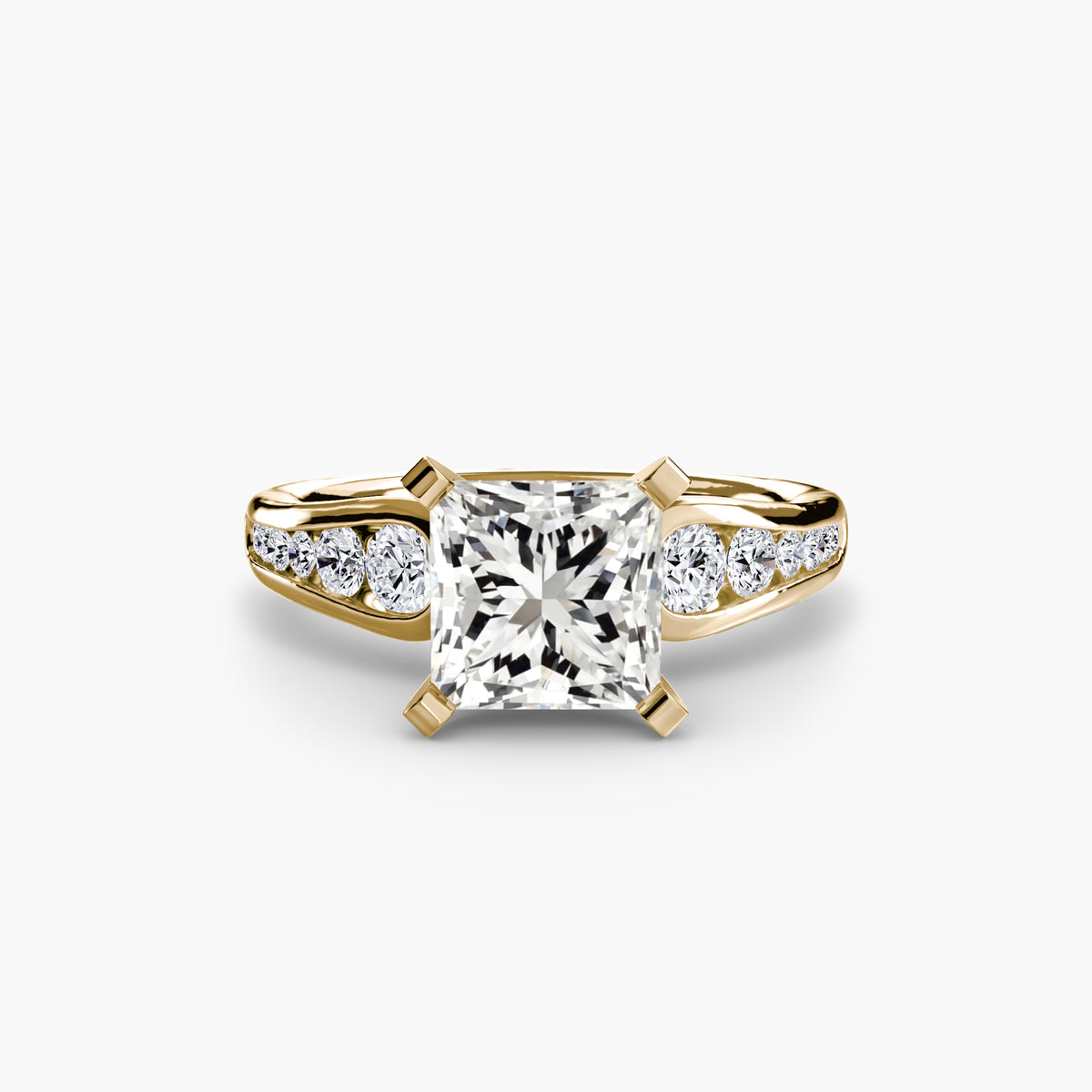 Yellow Gold, Princess, down view