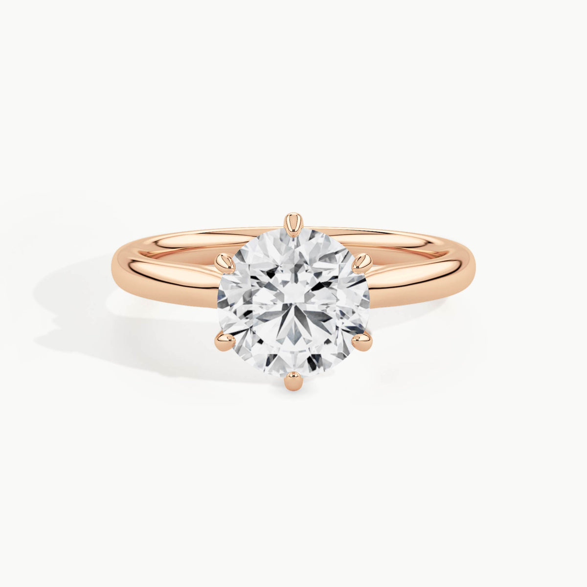 Rose Gold, Round, down view