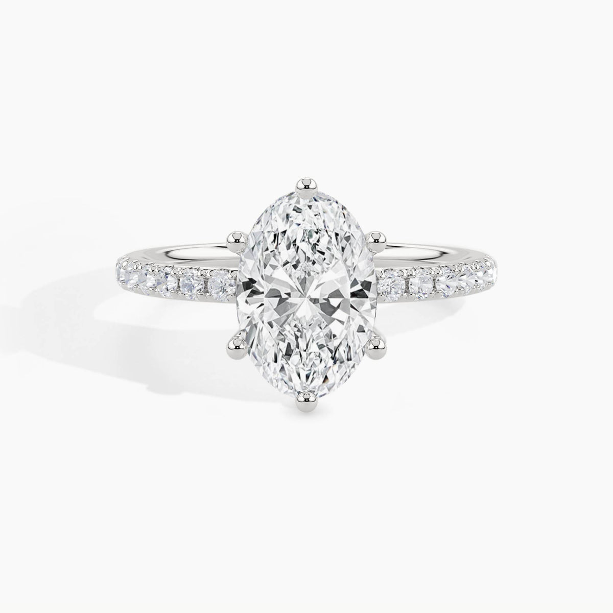 White Gold, Oval, down view