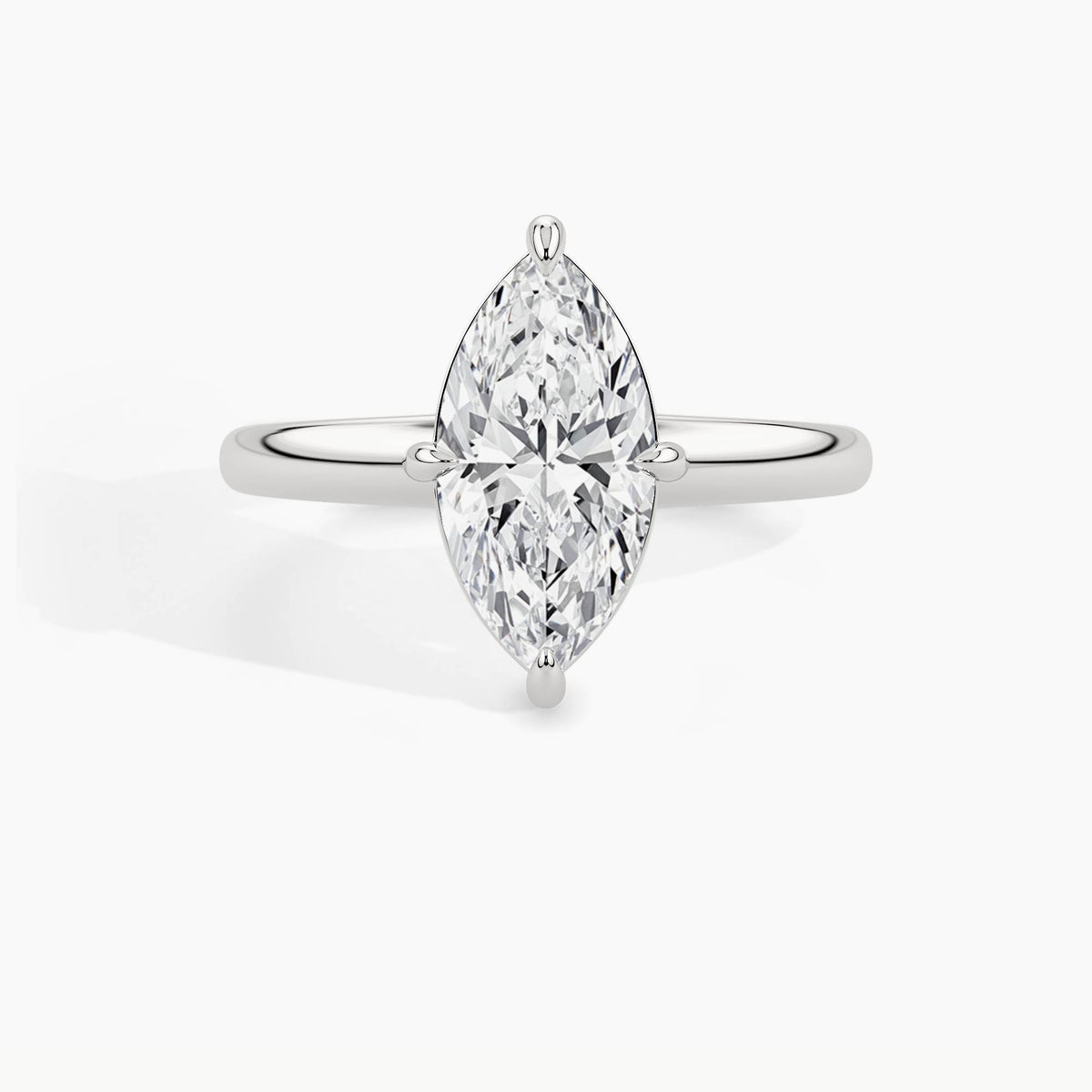 950 Platinum, Marquise, down view