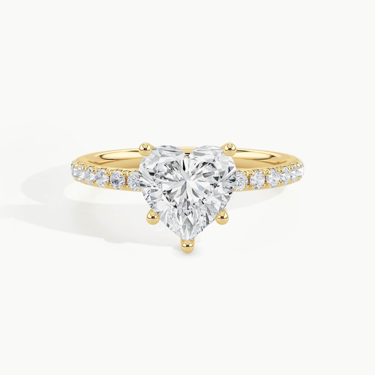 Yellow Gold, Heart, down view