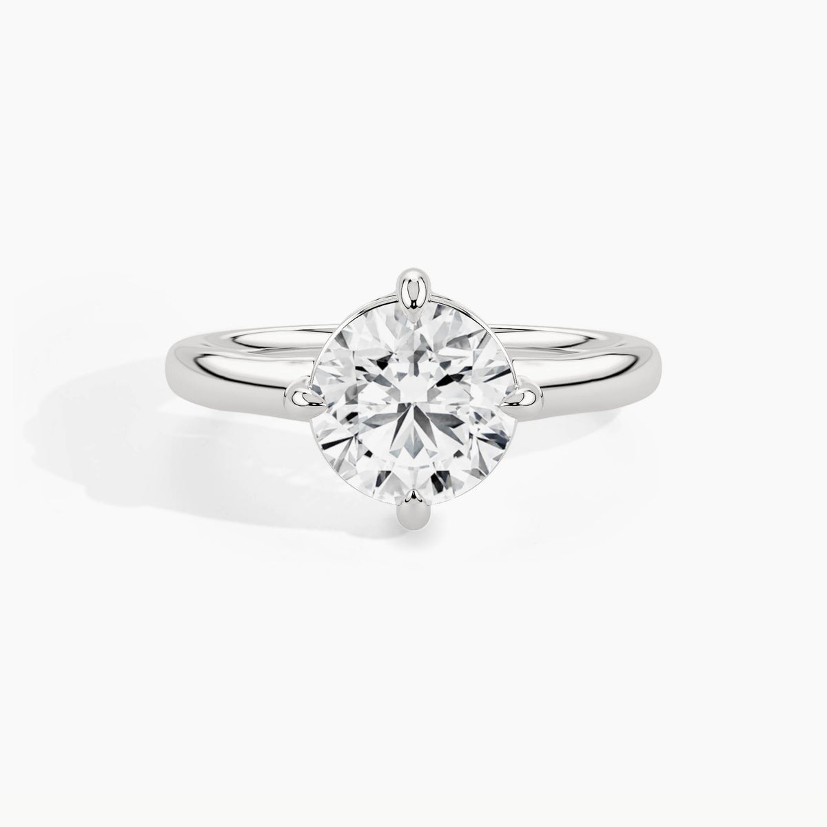 950 Platinum, Round, down view