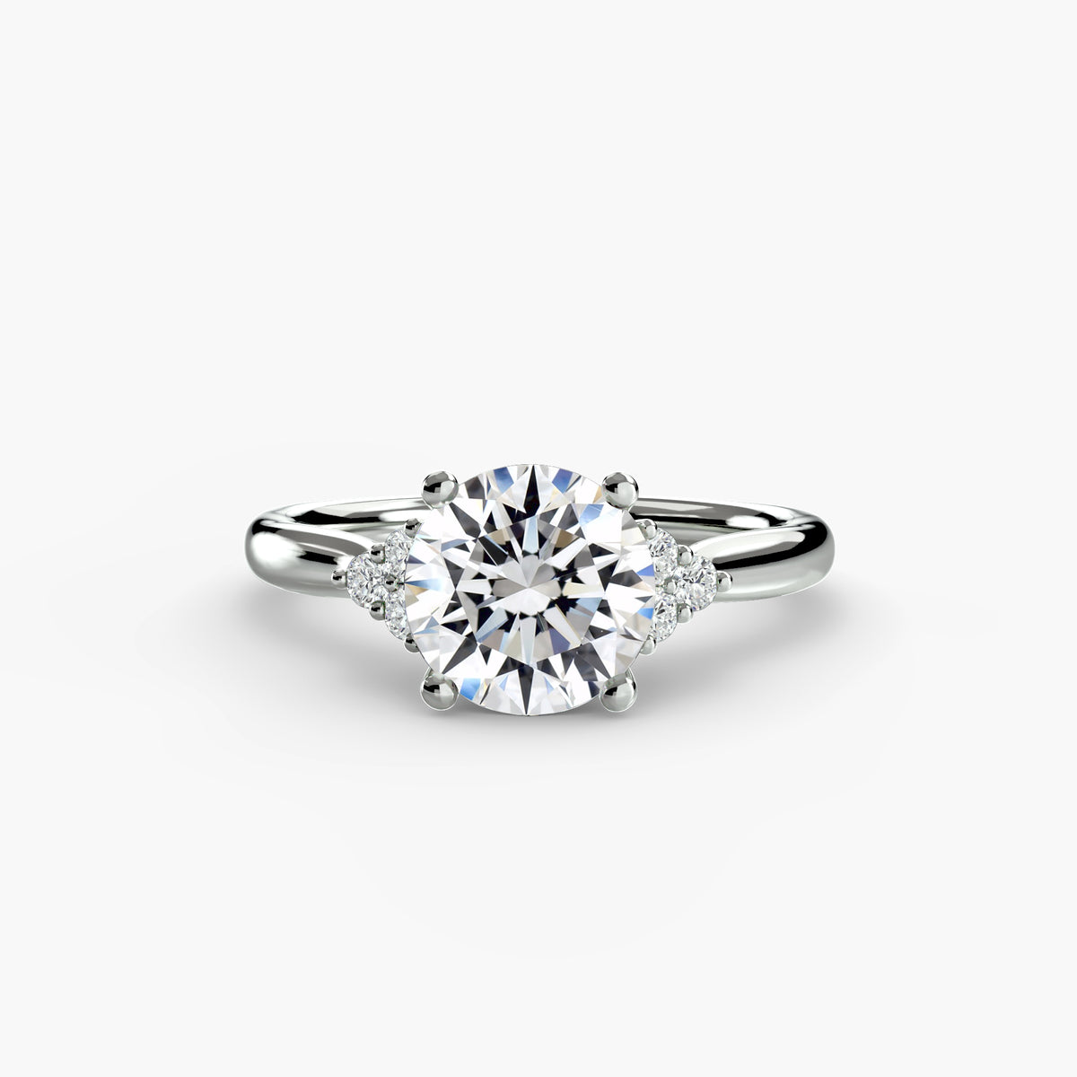 White Gold, Round, down view