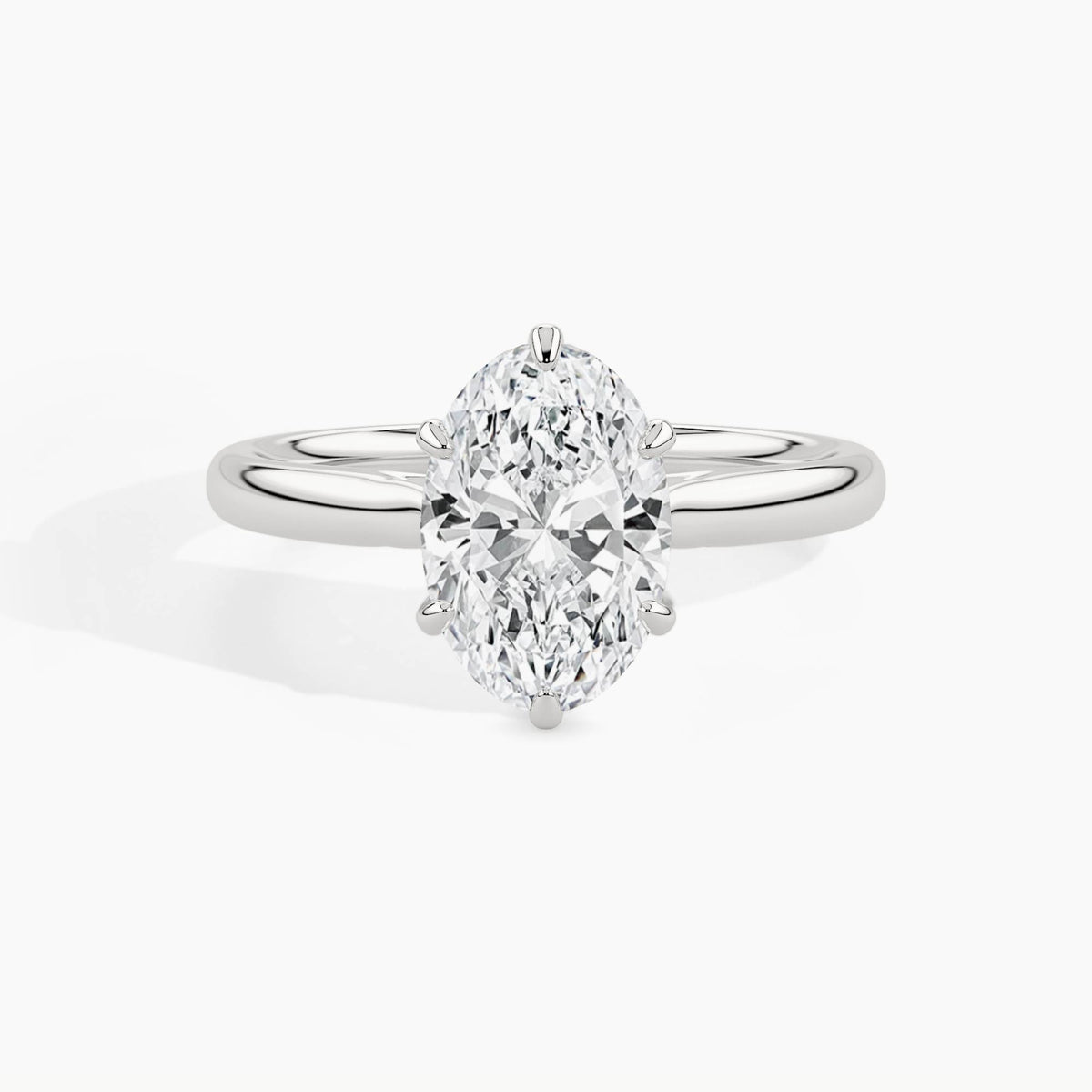 White Gold, Oval, down view