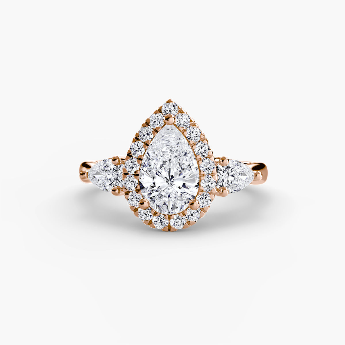 Rose Gold, Pear, down view