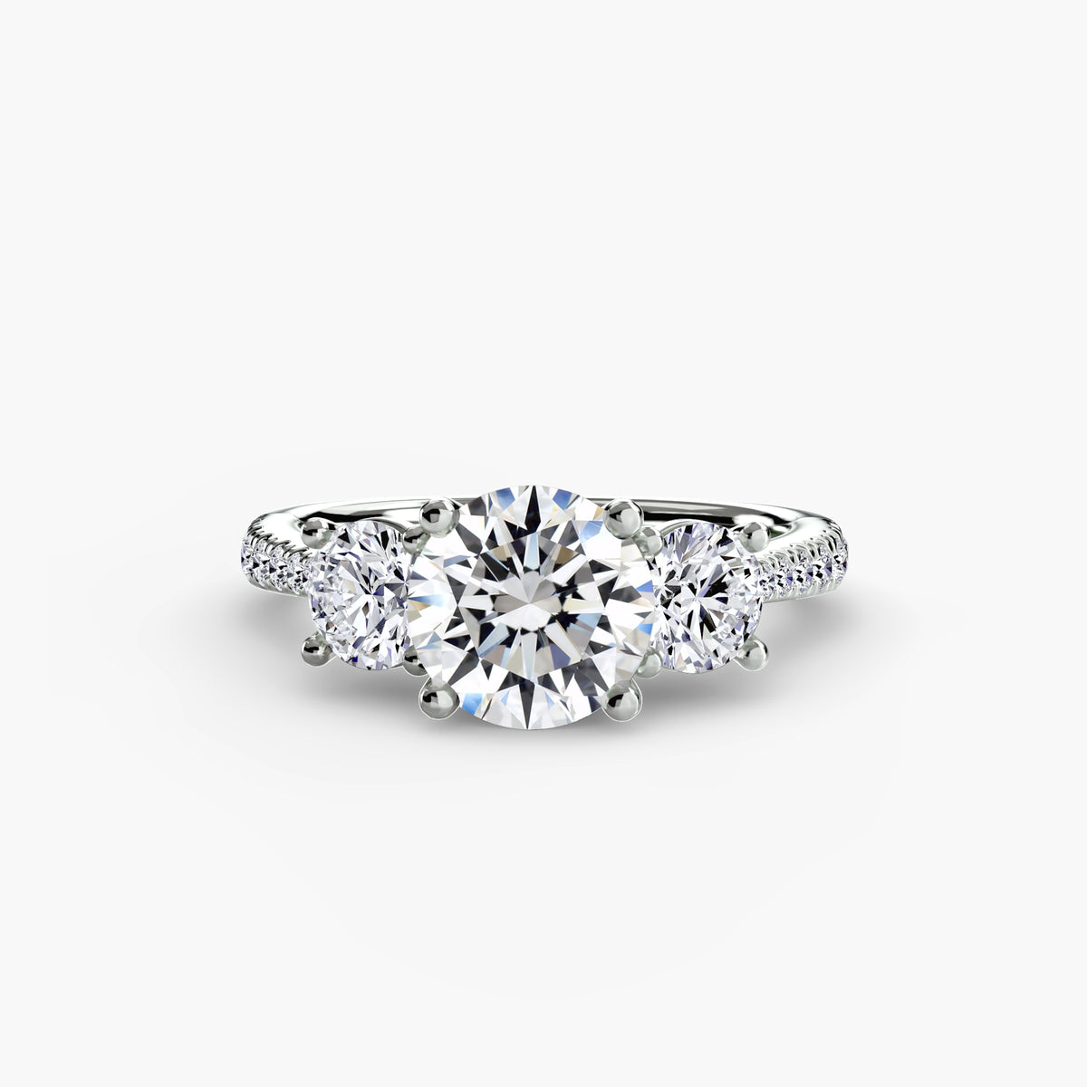 White Gold, Round, down view
