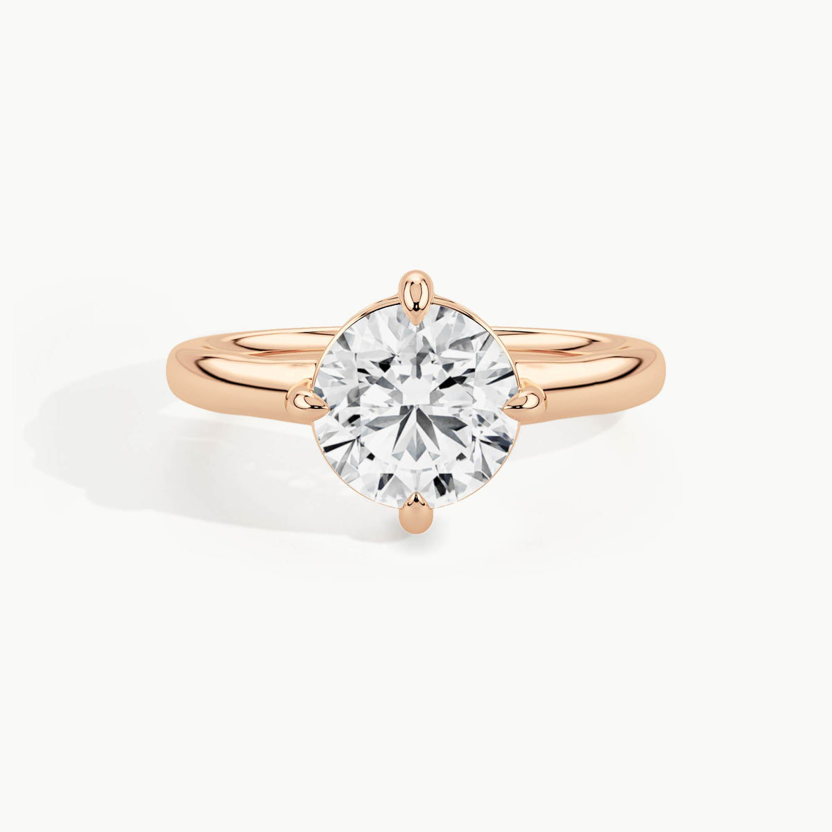 Rose Gold, Round, down view