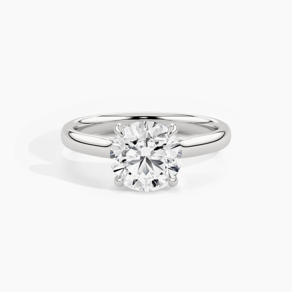 950 Platinum, Round, down view