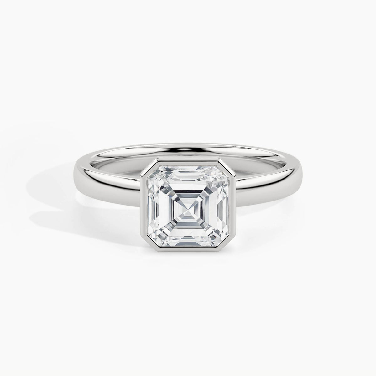 White Gold, Asscher, down view