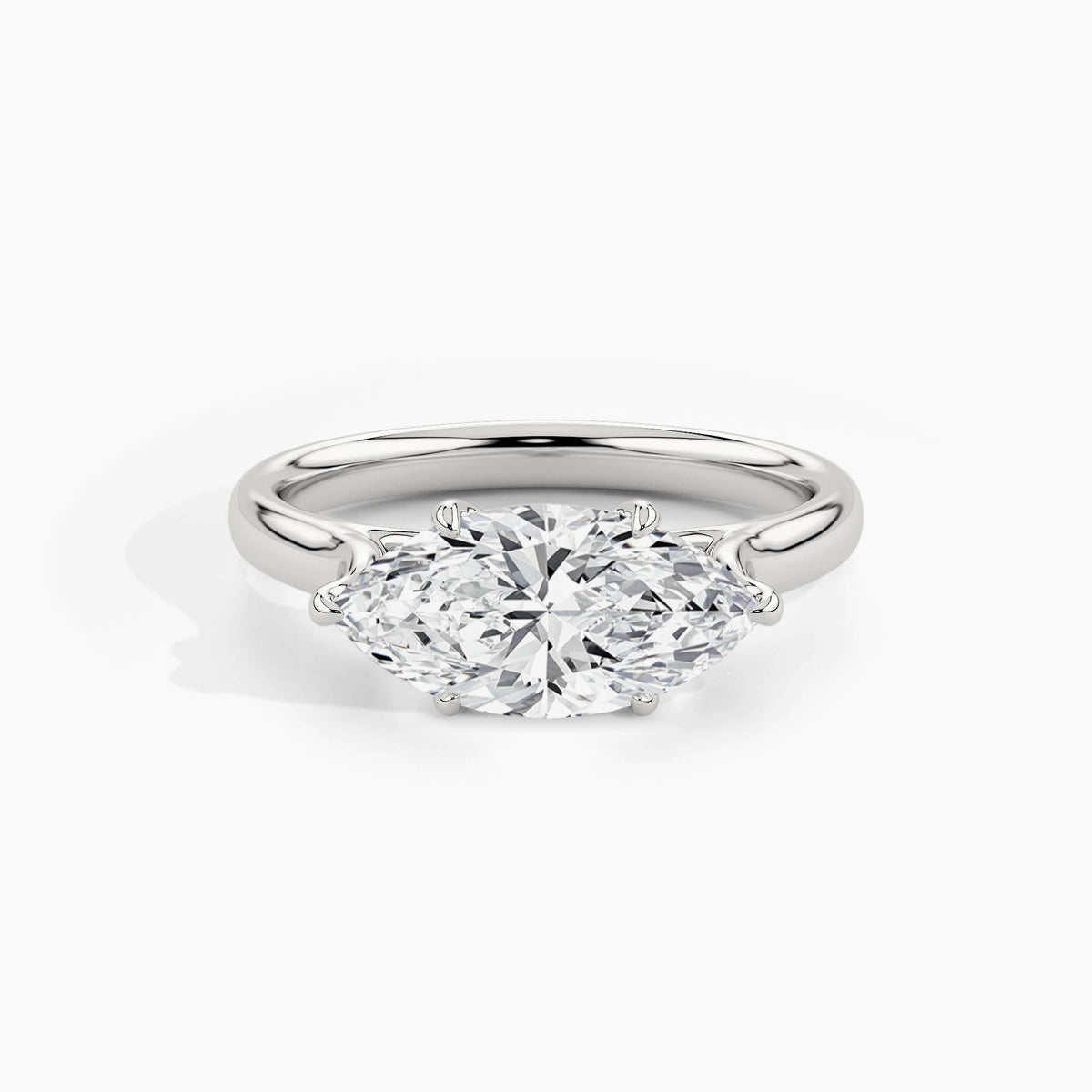 950 Platinum, Marquise, down view