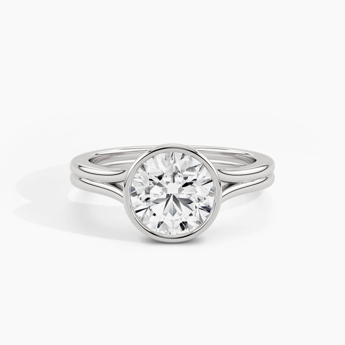 White Gold, Round, down view