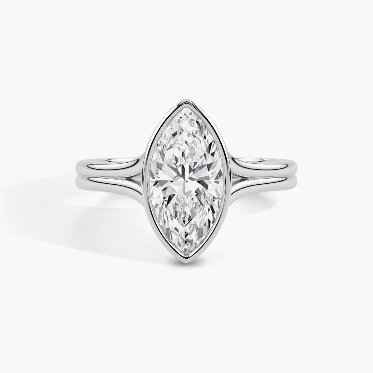 950 Platinum, Marquise, down view