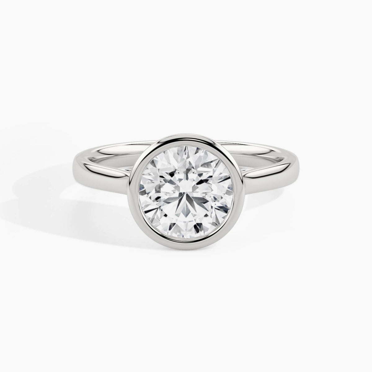 950 Platinum, Round, down view