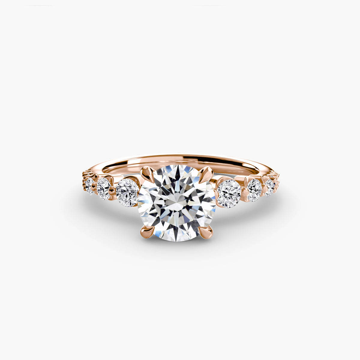 Rose Gold, Round, down view