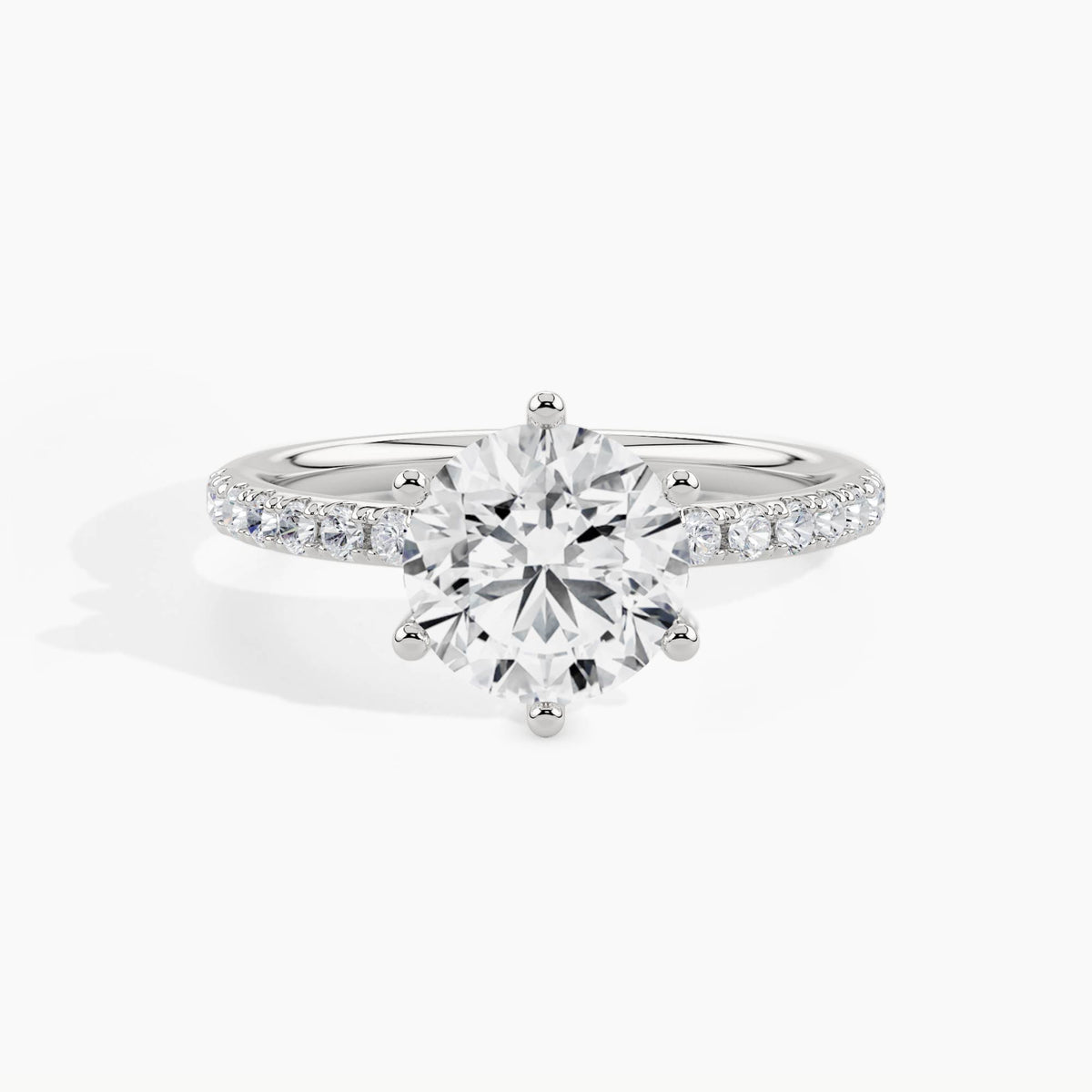 White Gold, Round, down view