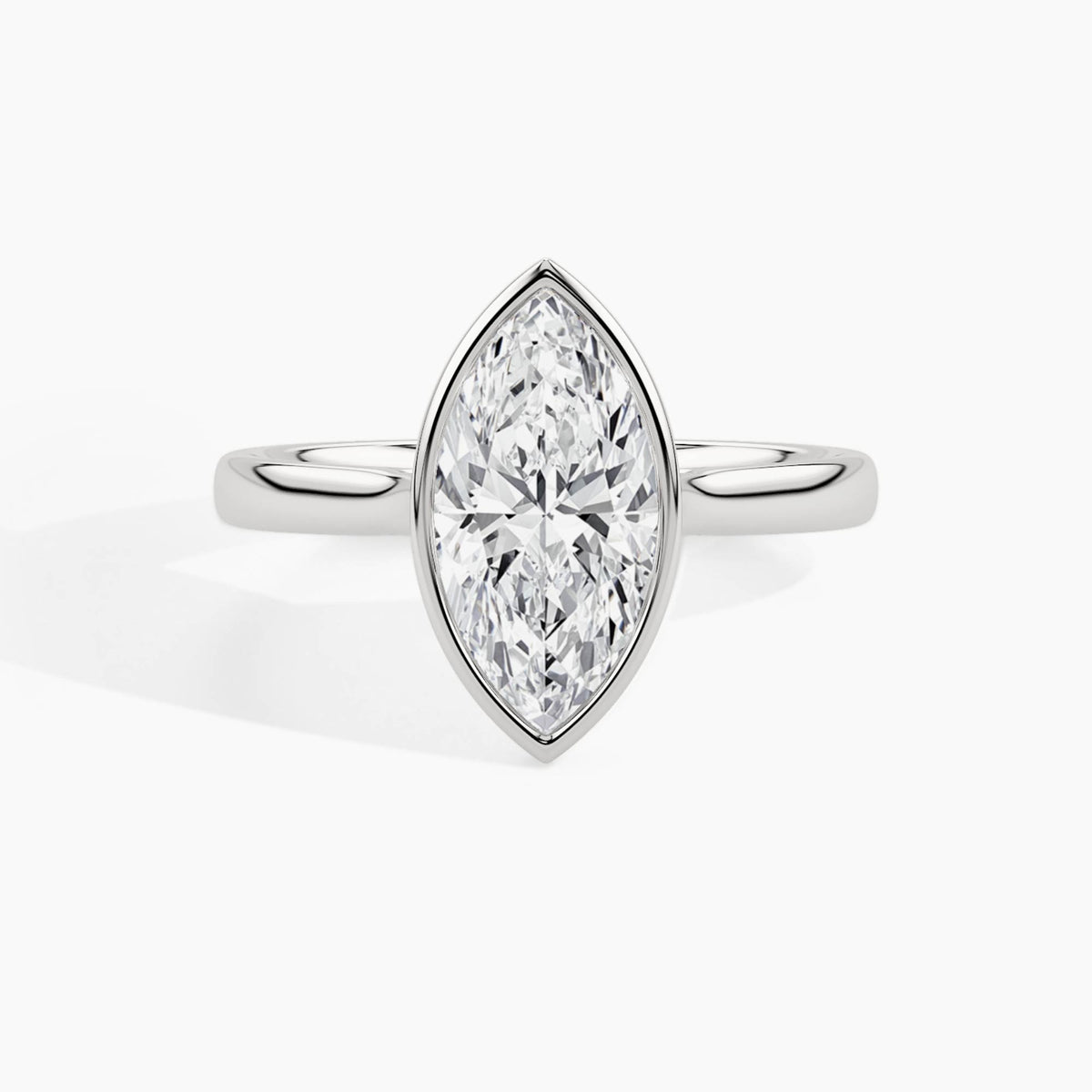 950 Platinum, Marquise, down view
