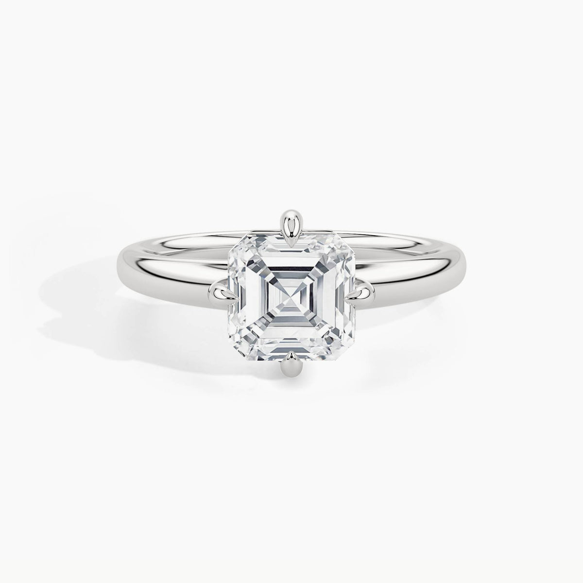 White Gold, Asscher, down view
