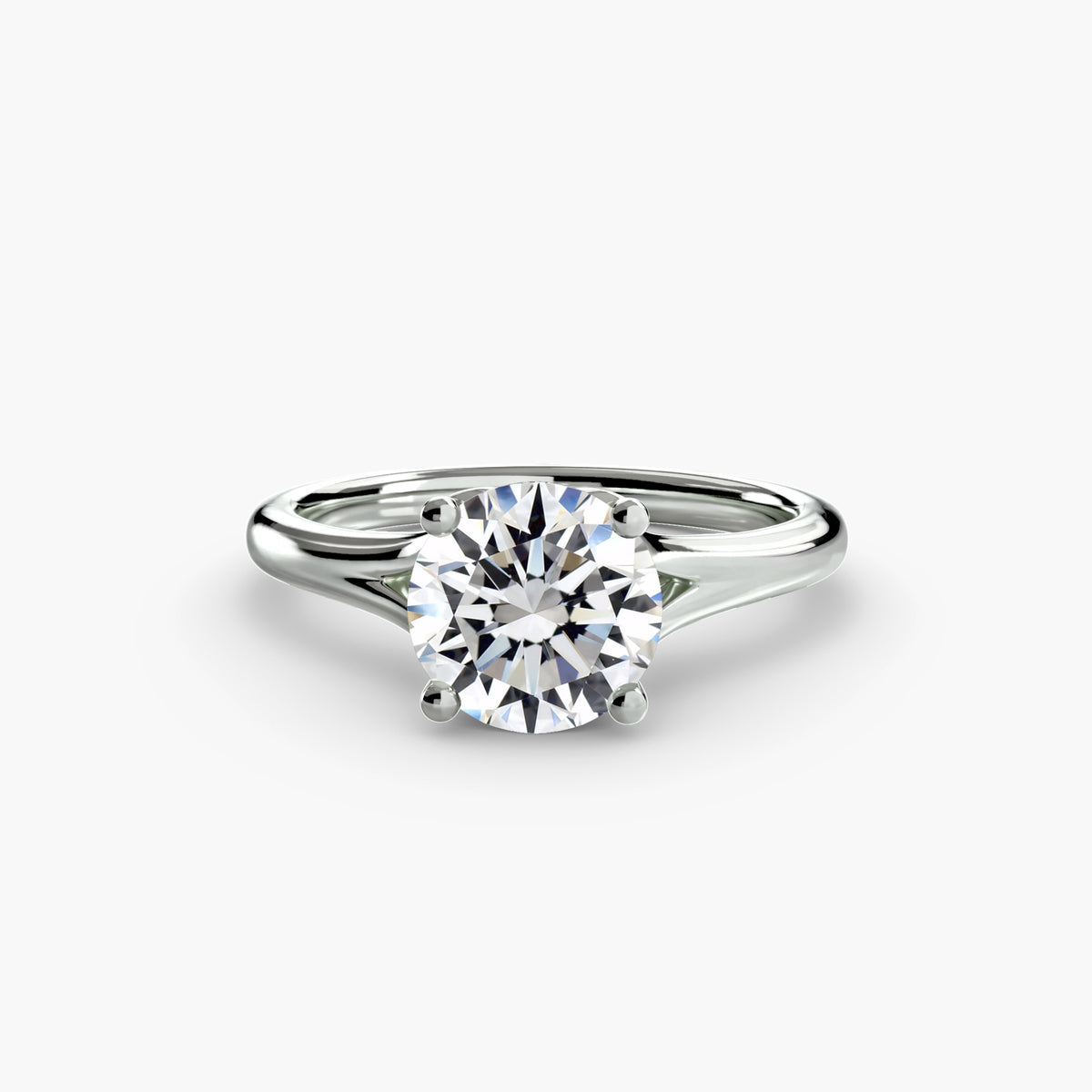 950 Platinum, Round, down view