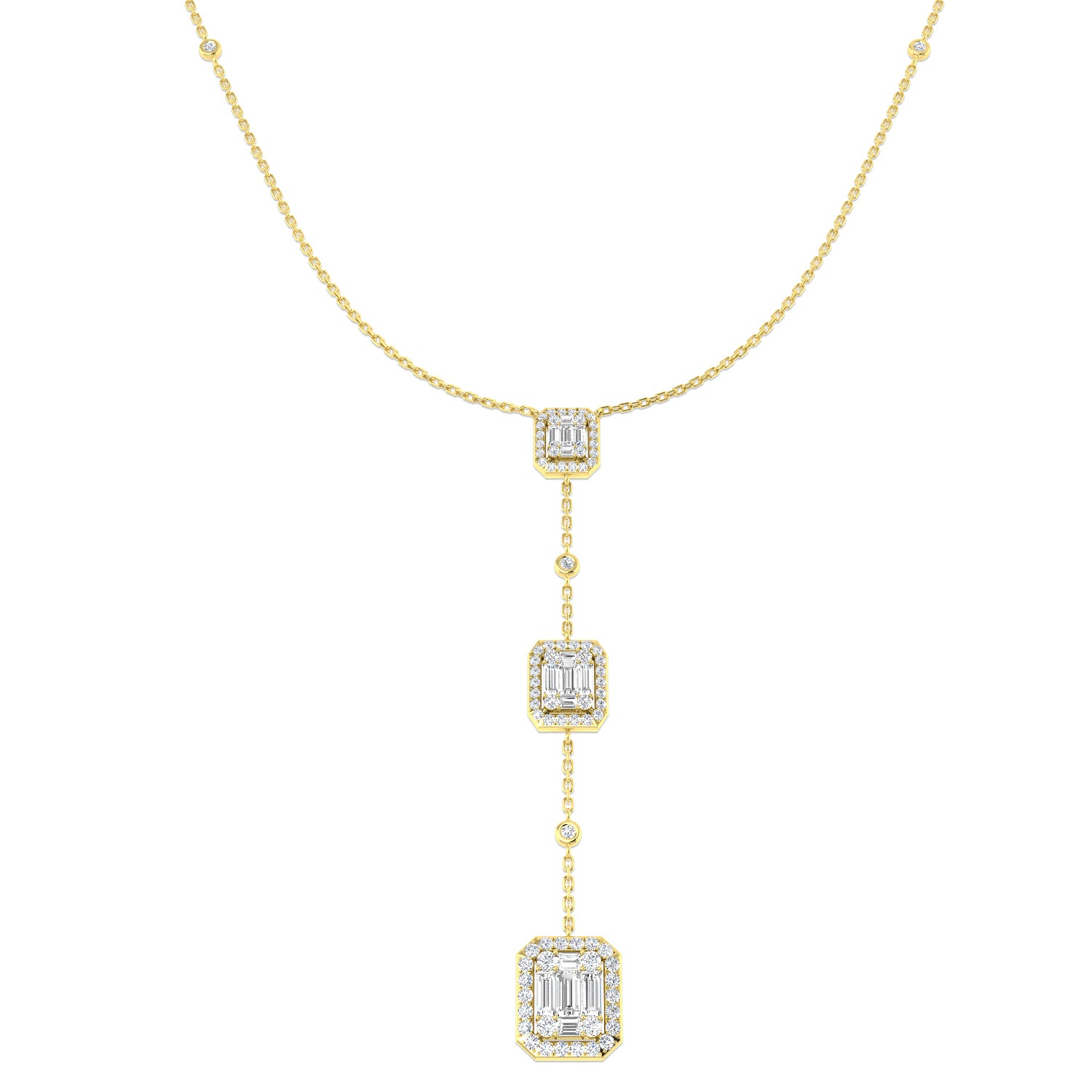 18ct Yellow Gold 1.17ct G SI2 Diamond Necklace