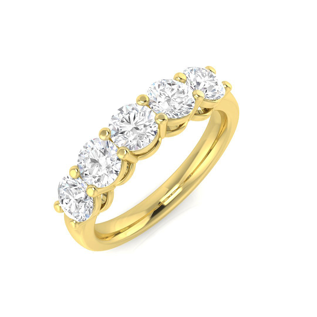 18ct Two-Tone Gold 1.55ct G I1 Diamond Ring
