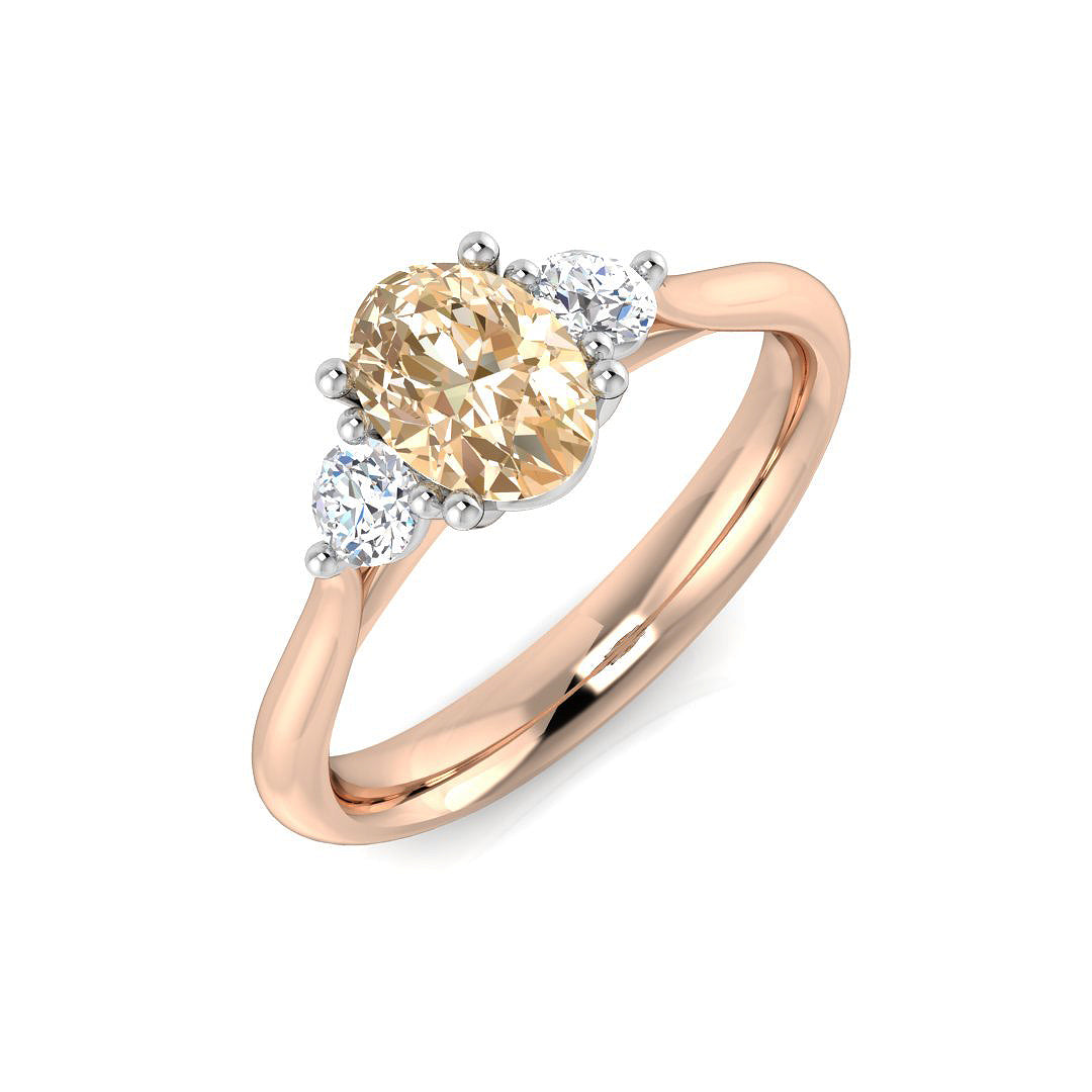 9ct Two-Tone Gold 0.95ct Morganite Ring