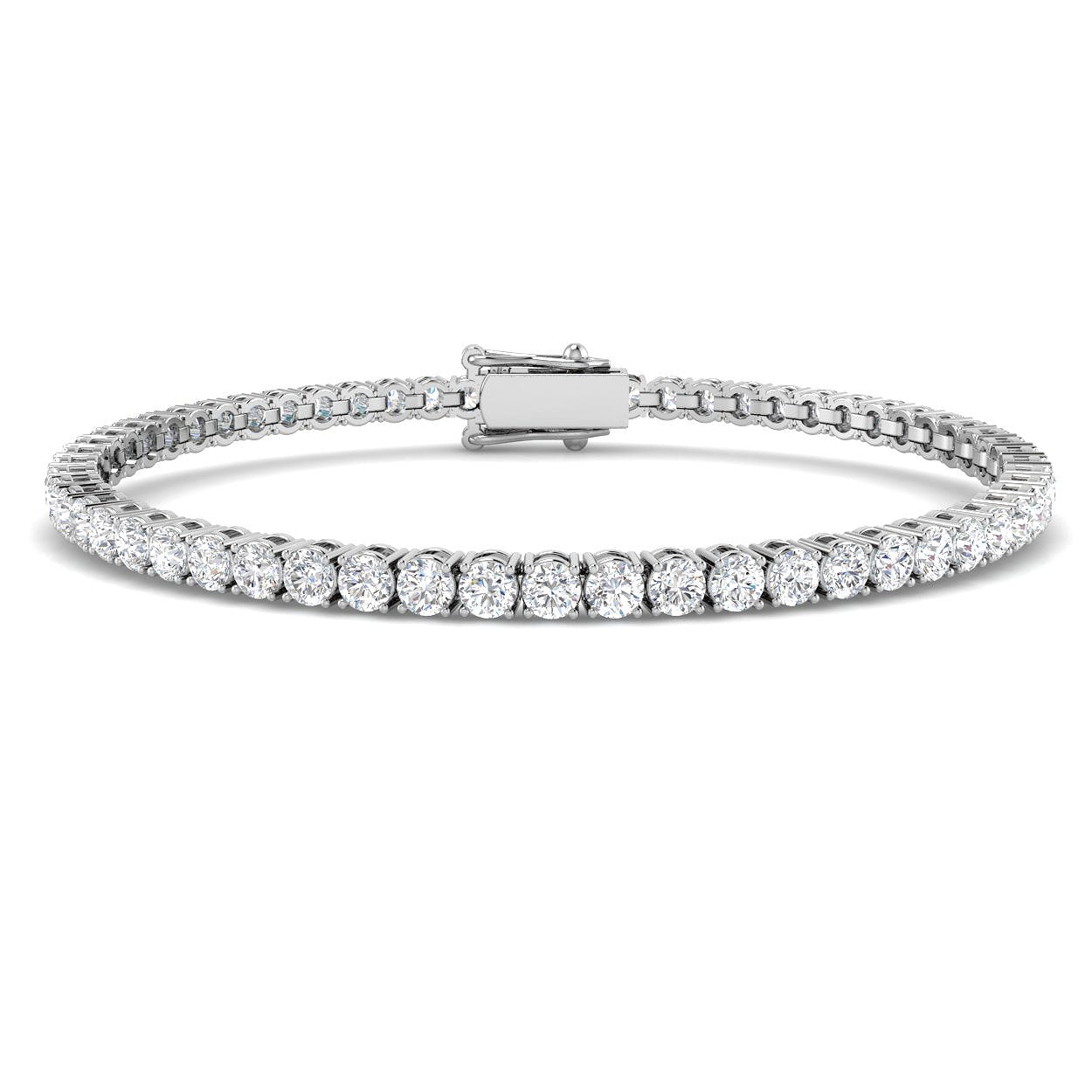 18ct White Gold 5.00ct G SI1 Diamond Bracelet