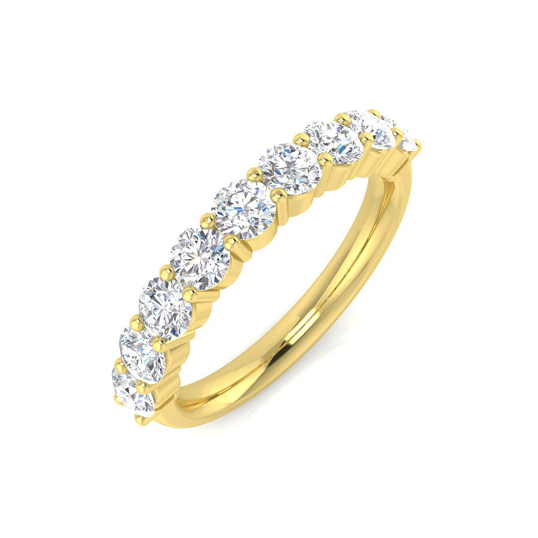 9ct Yellow Gold 0.98ct Laboratory Grown CVD Ring