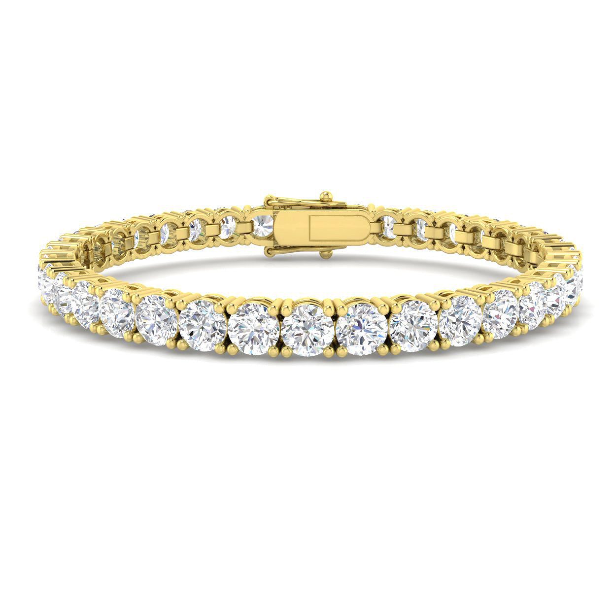 9ct Yellow Gold 17.42ct Laboratory Grown CVD Bracelet