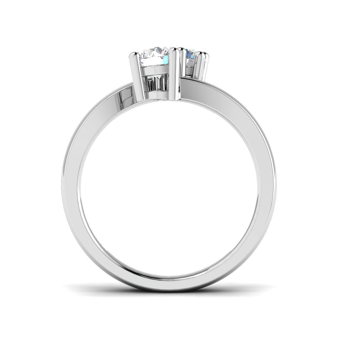 9ct White Gold 0.82ct Laboratory Grown CVD Ring