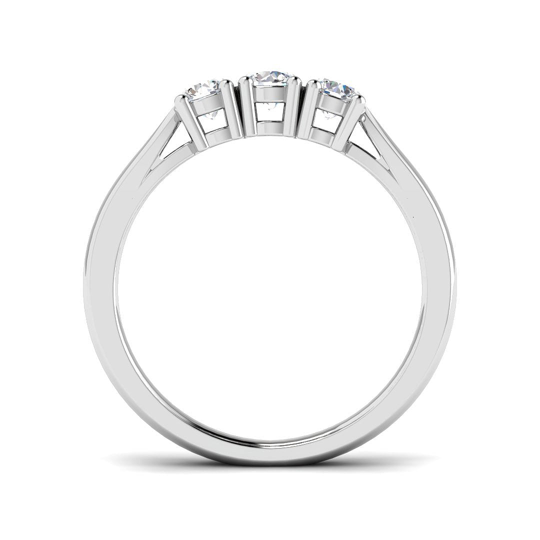 9ct White Gold 0.57ct Laboratory Grown CVD Ring