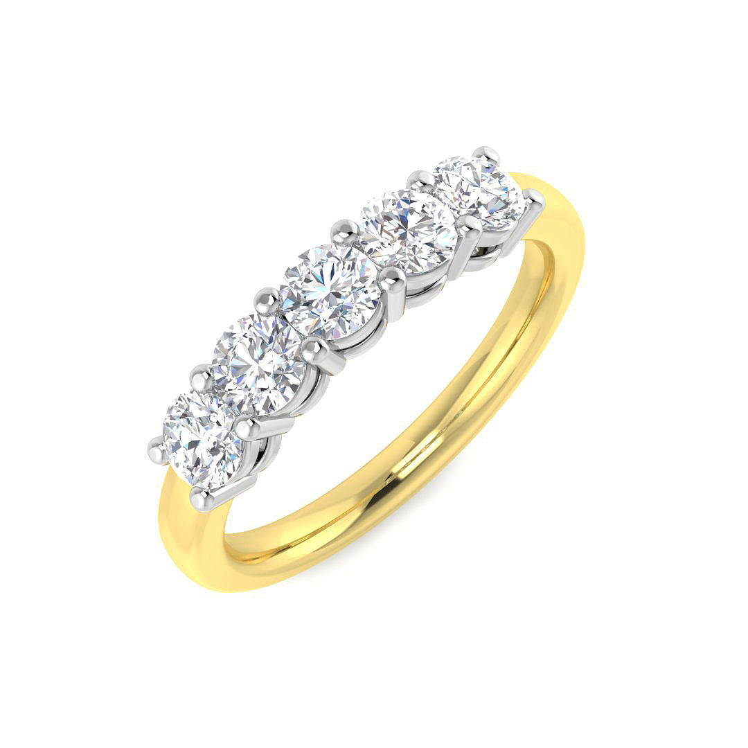 9ct Yellow Gold 1.04ct Laboratory Grown CVD Ring