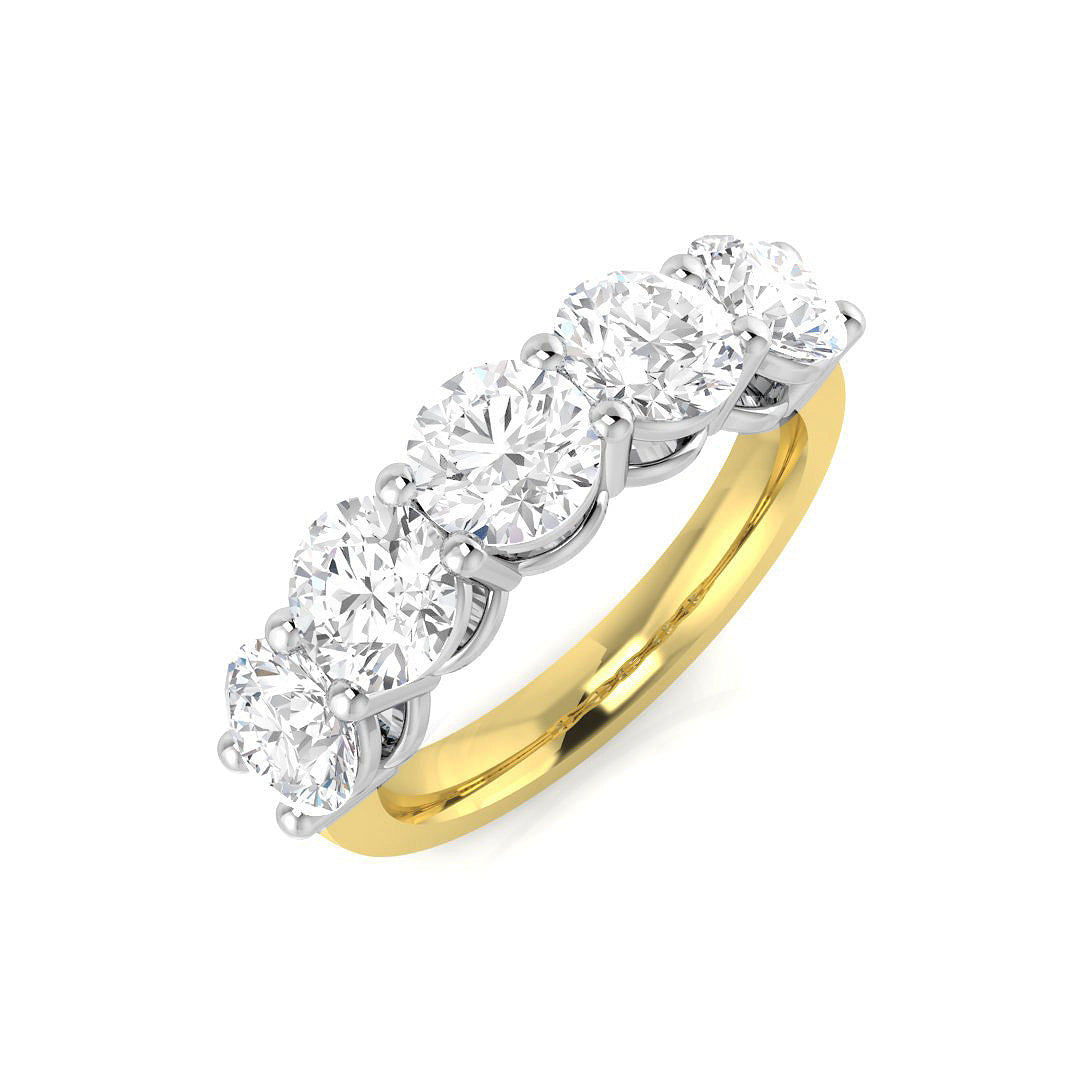 18ct Yellow Gold 3.20ct Laboratory Grown CVD Ring