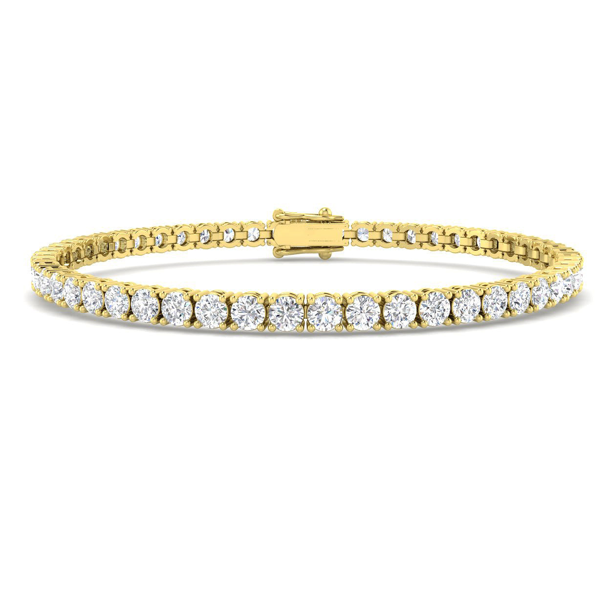 18ct Yellow Gold 6.99ct Laboratory Grown CVD Bracelet
