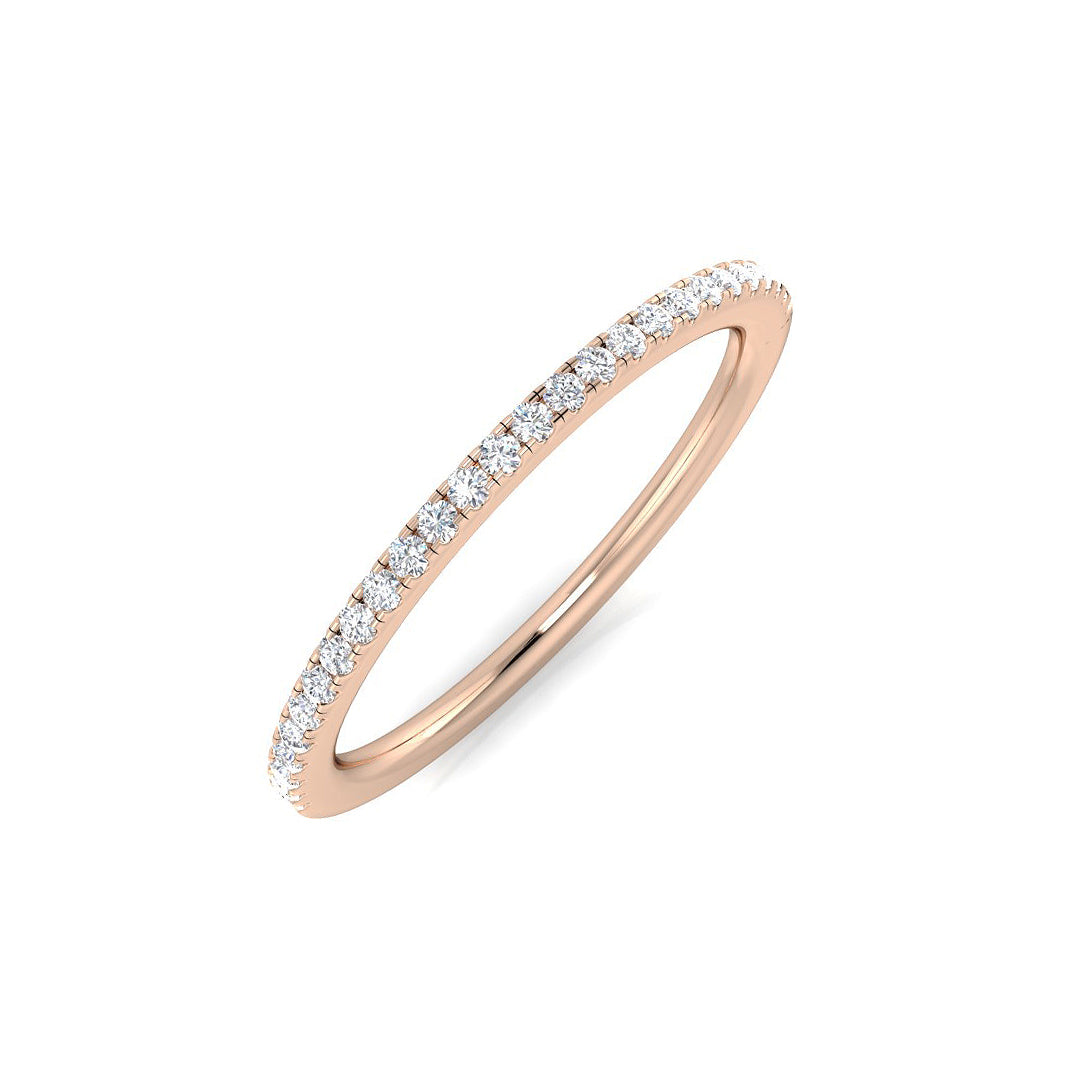 18ct Rose Gold 0.15ct G SI1 Diamond Ring