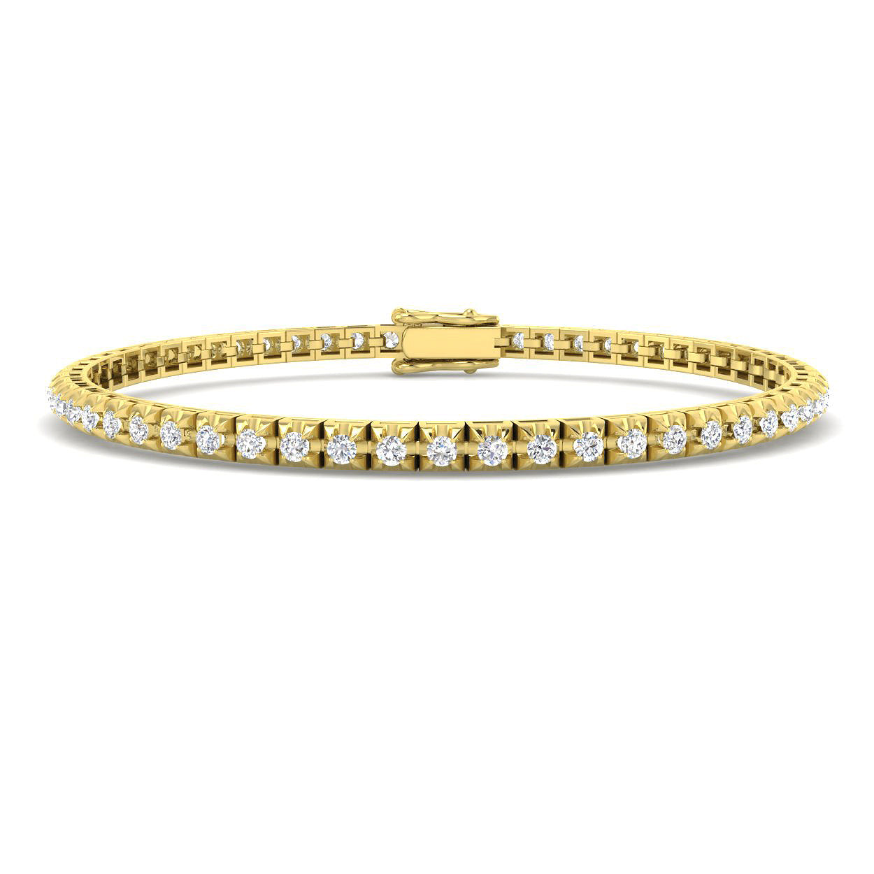 9ct Yellow Gold 1.95ct G SI2 Diamond Bracelet