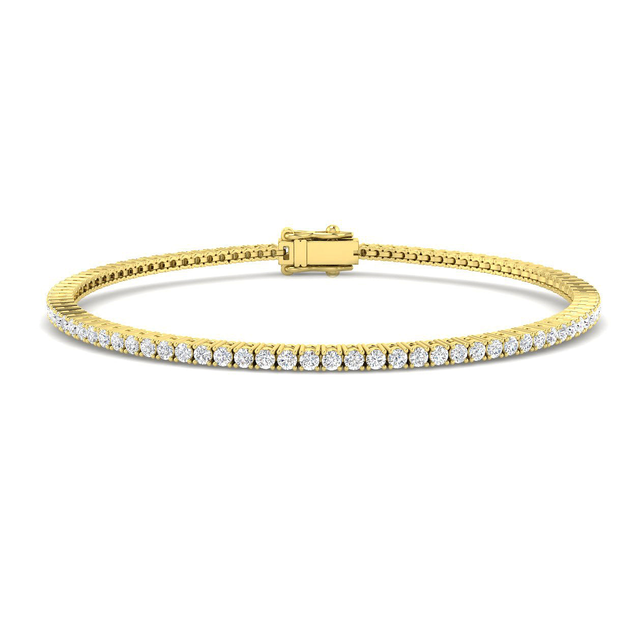9ct Yellow Gold 1.51ct G SI2 Diamond Bracelet