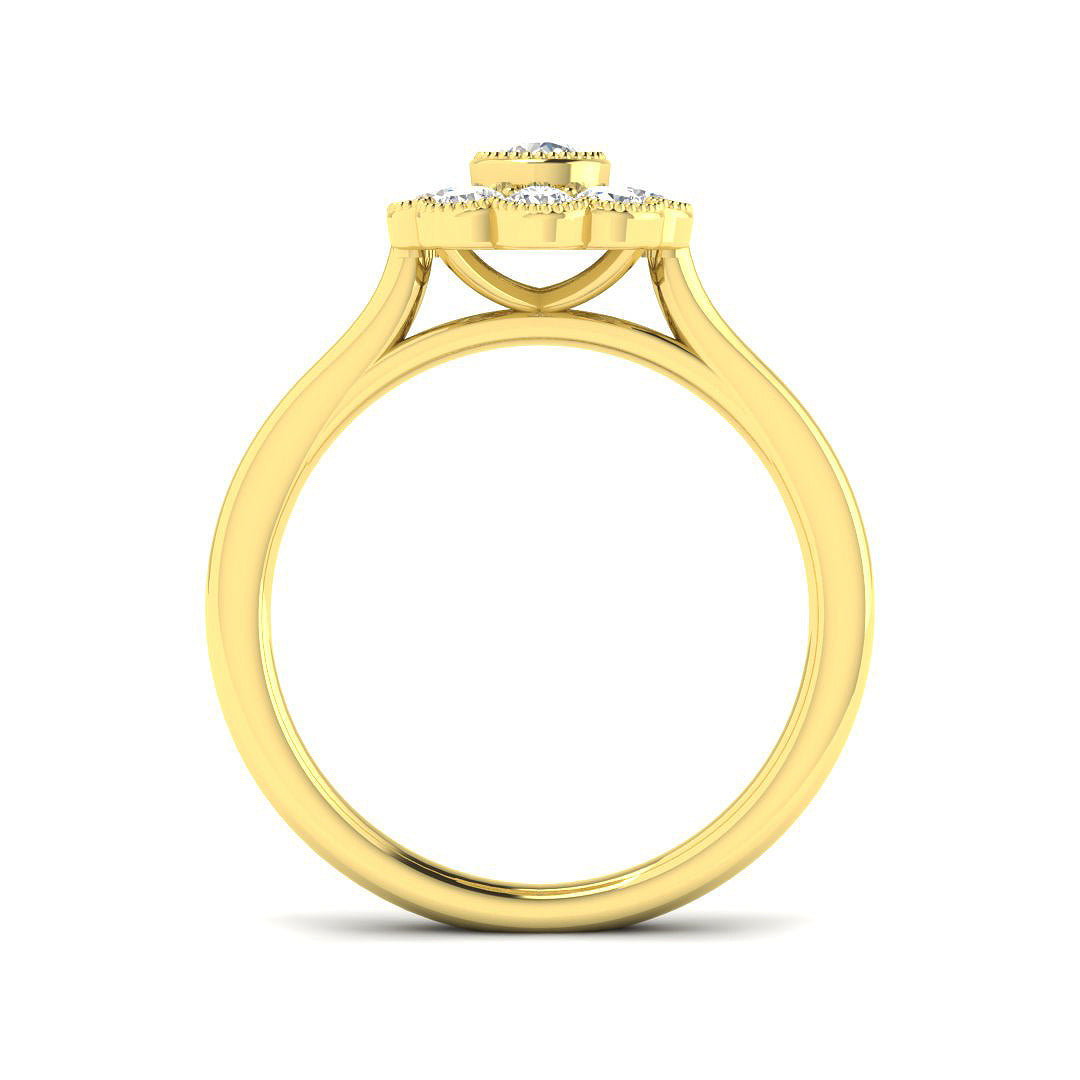 9ct Yellow Gold 0.45ct G I1 Diamond Ring