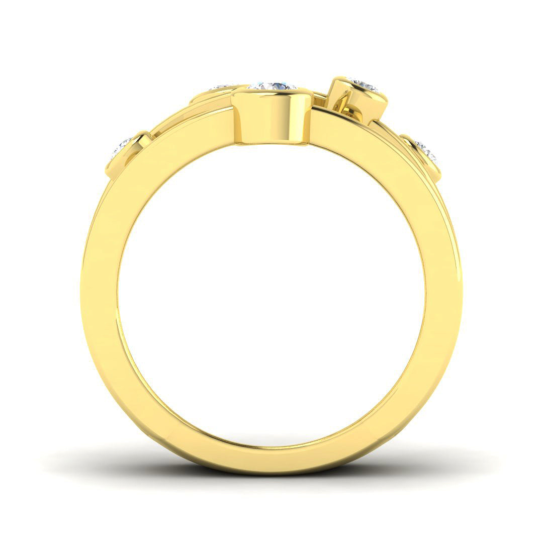 9ct Yellow Gold 0.42ct G I1 Diamond Ring