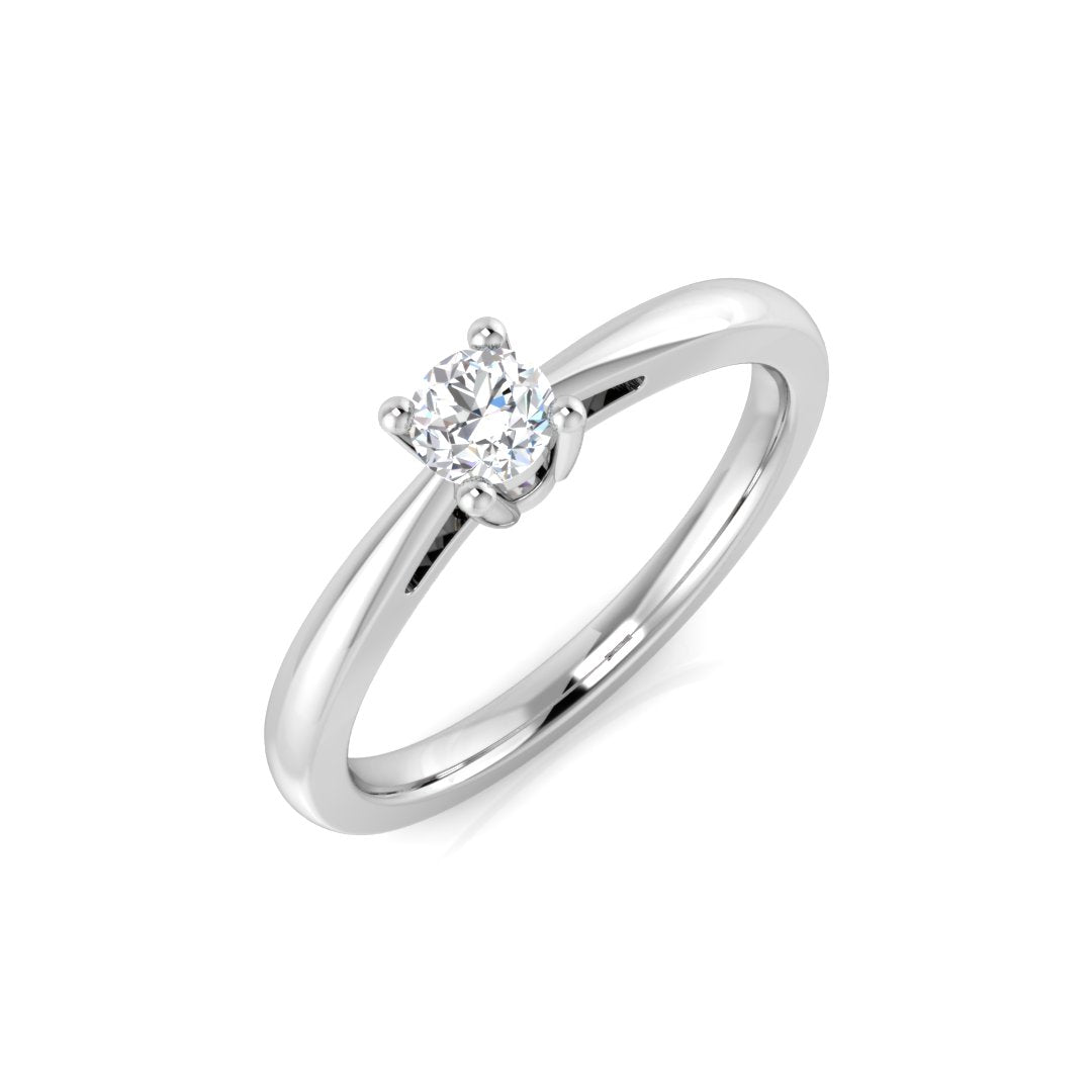 9ct White Gold 0.19ct G SI2 Diamond Ring