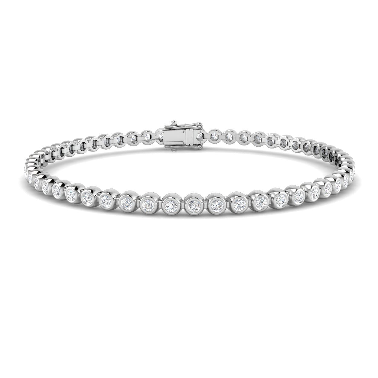 18ct White Gold 1.97ct G SI2 Diamond Bracelet