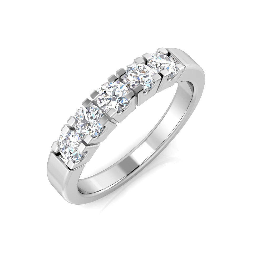 18ct White Gold 0.49ct G SI1 Diamond Ring