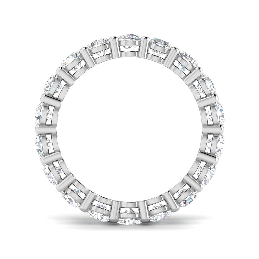 9ct White Gold 3.83ct Laboratory Grown CVD Ring