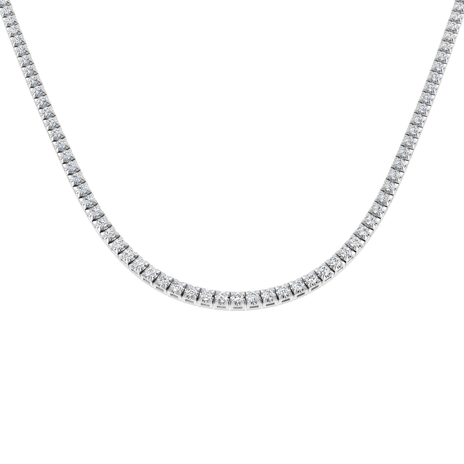 18ct White Gold 5.66ct G SI2 Diamond Necklace
