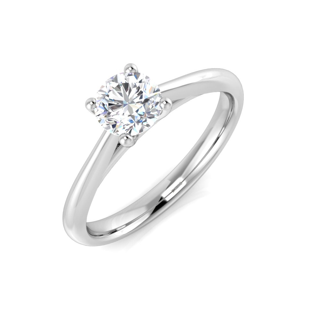 Platinum 0.40ct G SI2 Diamond Ring