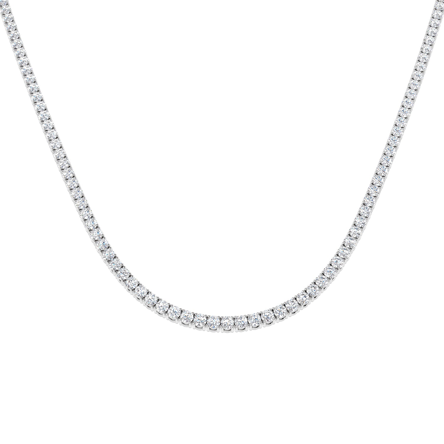 18ct White Gold 16.88ct G SI2 Diamond Necklace
