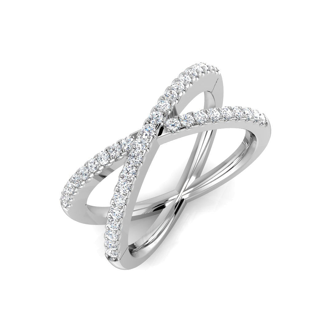 18ct White Gold 0.34ct G SI2 Diamond Ring