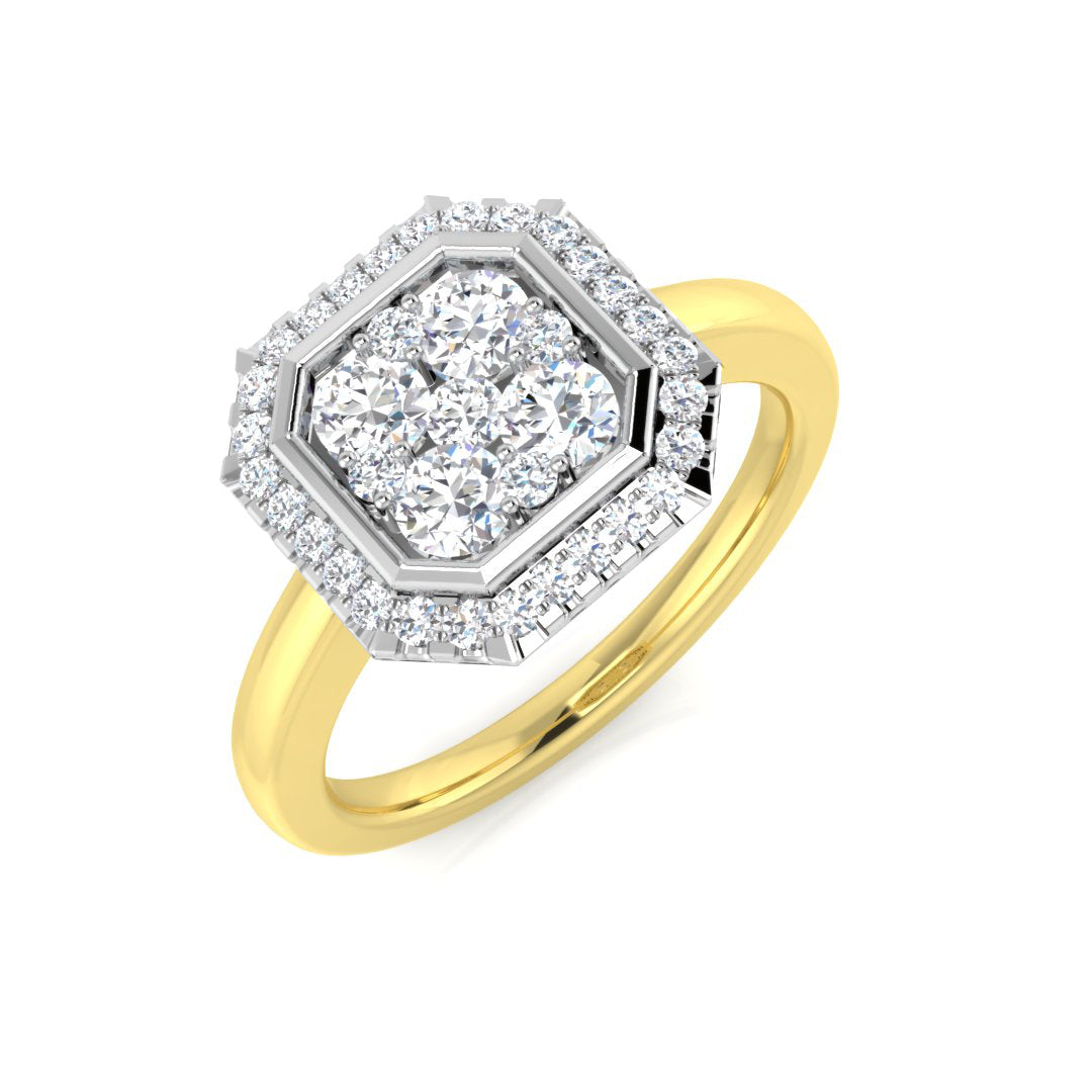 9ct Yellow Gold 0.59ct G SI2 Diamond Ring